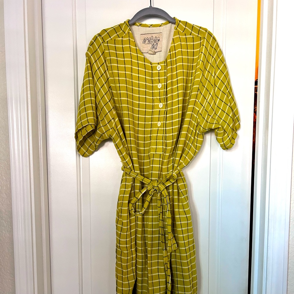 Beautiful chartreuse, Ace & Jig Arena dress from 2020 spring/summer collection